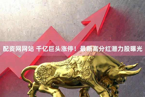 配资网网站 千亿巨头涨停！最新高分红潜力股曝光